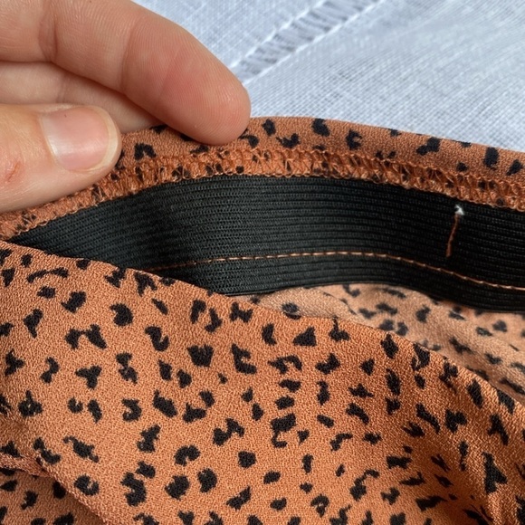 Nine West brown and black animal print midi skirt. - Picture 11 of 13